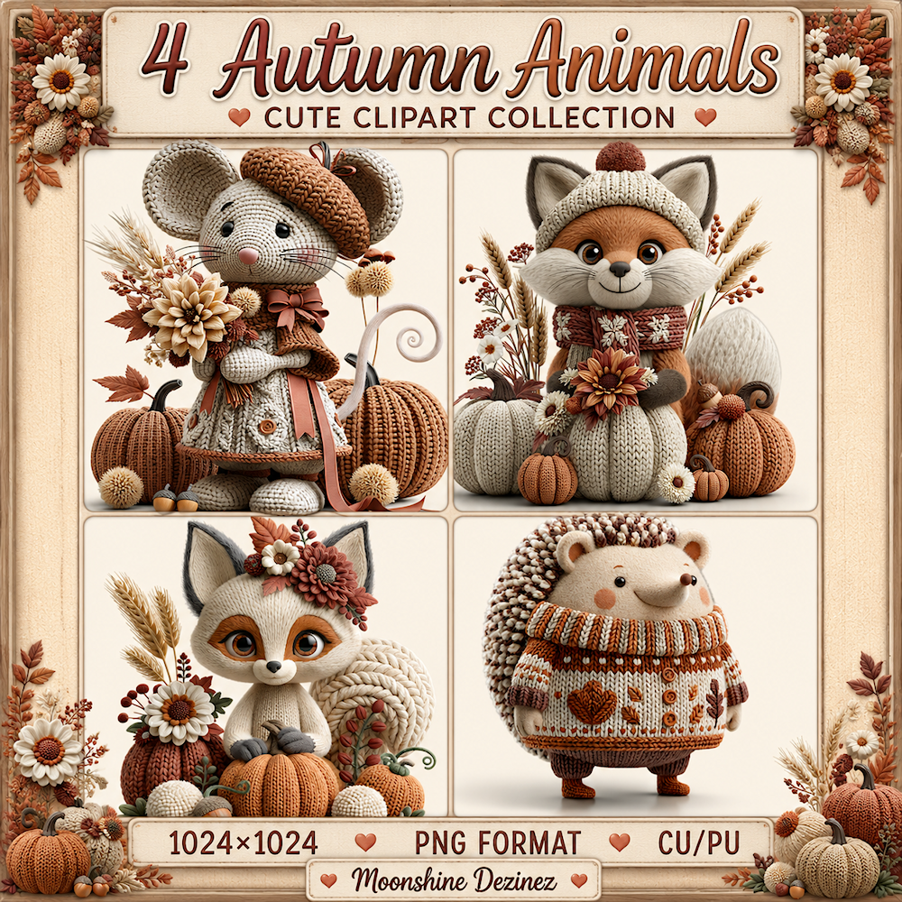 (image for) MD-Ai CU Autumn Animals Pack 04